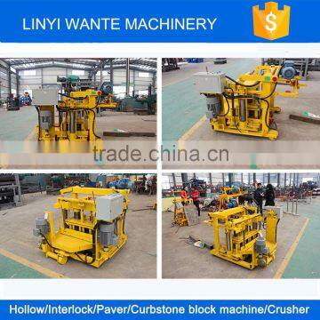 QT40-3 Manual Hand Press Brick Making Machine,manual Vibrating Concrete Block Machine photo-5