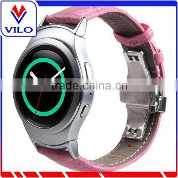 Genuine Leather Watch Band Wrist Strap For Samsung Gear S2 SM-R720, For Samsung Gear S2 Leather Sport Band