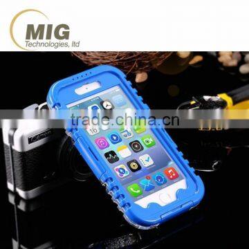 Transparent Life Waterproof Cover For Iphone 6 6s Hard phone case with Lanyard
