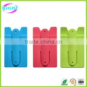 High quality silicone cell phone sticker card holder