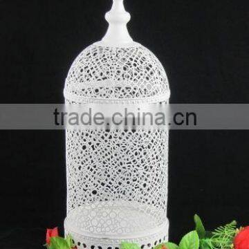 100153WA-L-round metal wire cage candle holder