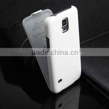 pure white flip leather case for samsung, mobile phone case, smart phone flip case