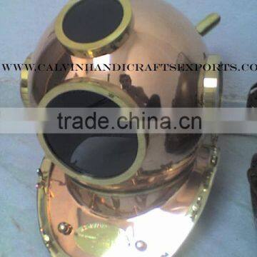 Copper Diving helmet with Black Mirror