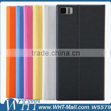 PU Leather Protective Case for Xiaomi mi3 Case Cover, for Xiaomi mi3 Cover Case