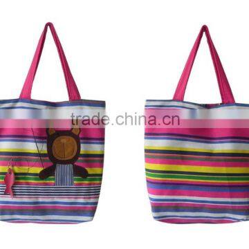 China products Handled Style 100% Cotton Material Customized Printed Cotton Canvas Tote Bag