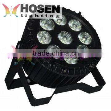 Outdoor waterproof 9x18W RGBWAP 6-in-1led par light