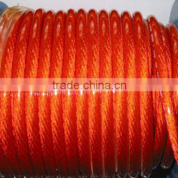 High current 4AWG transparent orange power wire