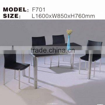 PG-PK-F701 Most Popular Modern Tempering Glass Dinner Table