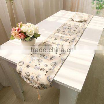 In stock sell cotton printed double faced dinning table runner and table mat