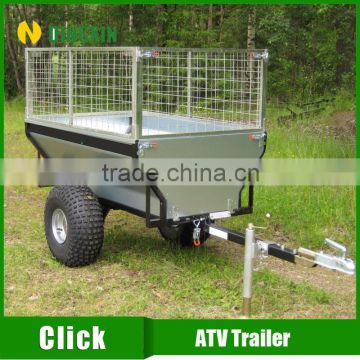 ATV tow behind box dump trailer with 300mm high cage                        
                                                Quality Choice
                                                    Most Popular