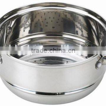 5pcs LFGB Certification Induction Stainless Steel Steamer Cookkware Set photo-3