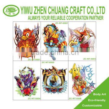 Body art temporary tattoo sticker