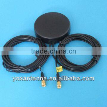 High gain GPS/GSM dual antenna for car