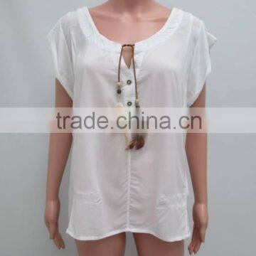 Lady's woven SS top