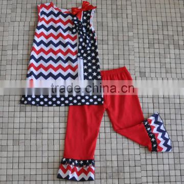 4th of July outfits children's boutique clothing girls summer chevron clothes