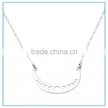 Hot Sale Modern Moon Shape Pendant Necklace