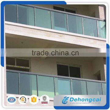 Hot Dip Galvanized Balcony Glass Wrought Iron Fence