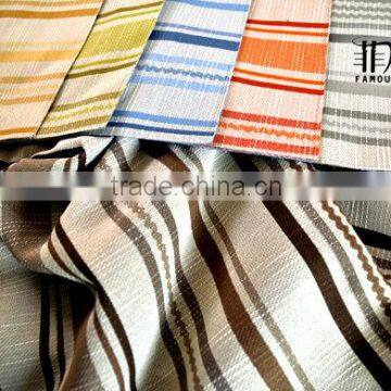 vertical stripe polyester curtain fabric