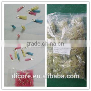 heat shrinkable fork terminal/ electrical plug connector/cable wire connector splice