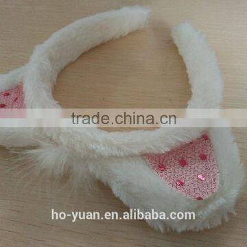 Factory direct sell custom short floss cat ear hairband