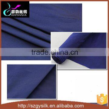 blue color 12mm pure silk dupion fabric