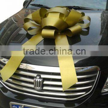 36 Inch Indoor/ Outdoor Large Metallic Gold Christmas Gift Ribbon Bow