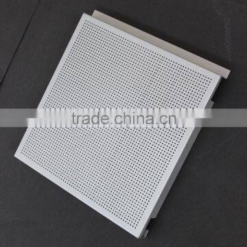 ISO Certificate Perforated Suspended Metal Ceiling Tiles Aluminum E shaped Hook on Ceiling