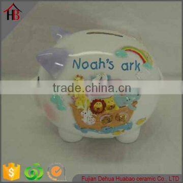 resin money boxes,coin bank for cute baby boy