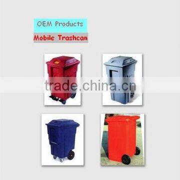 roto molded trash bin