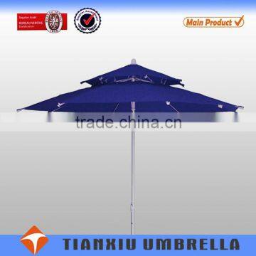 double layer windproof outdoor umbrella patio umbrella