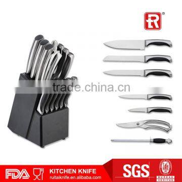 14PCS knife set for kitchen stainless steel kitchen knife set in 2016