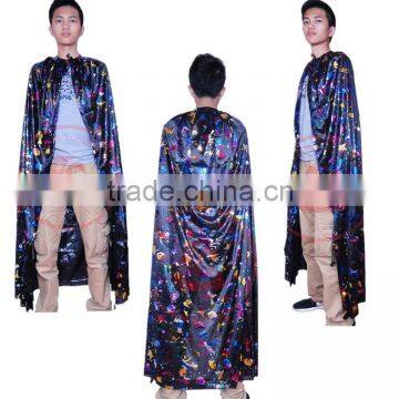 wholesale sexy mens cape coat animal cape pattern long colorful halloween cape