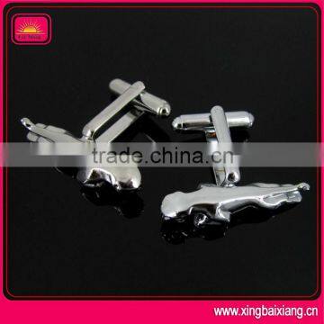 Hot sell fashion antique silver cufflink manufacturer