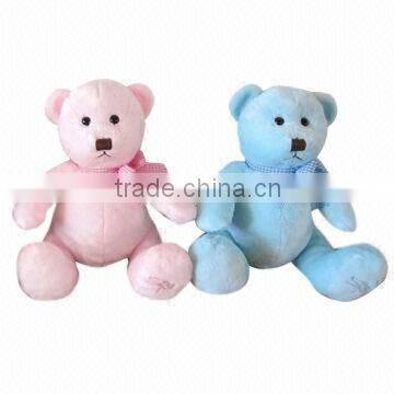 JM003 Stuffed Teddy Bear in Pink and Blue Color