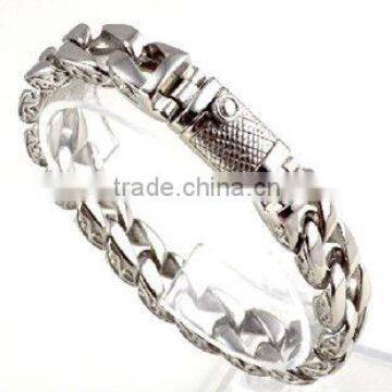B107new fashion clasps hot sale stainless steel men's bracelets