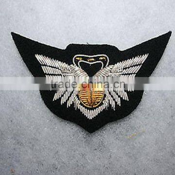 Us navy flight jacket uniform embroidery wire bullion combat aircrew wing