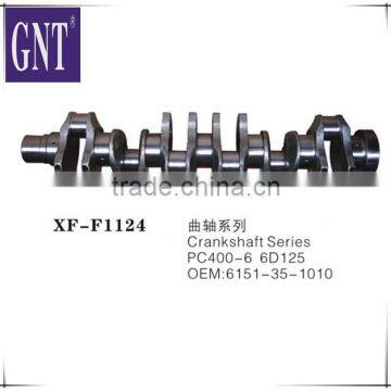 excavator engine Crankshaft for PC400-6 6D125