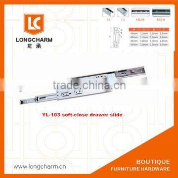 Euro Powder Coated Drawer Slide Soft Close Drawer Sliders Spraying Drawer Slide photo-6