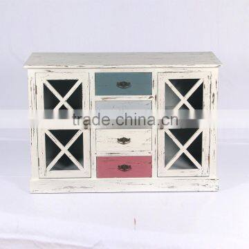 Home decorative vintage wooden cabinet in cheap