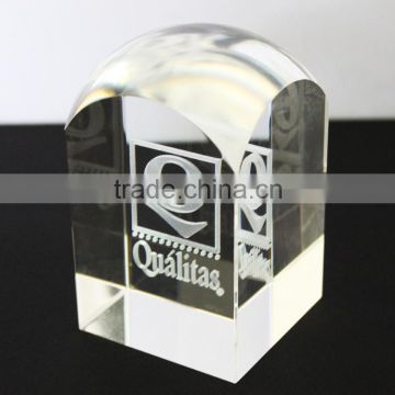 special design 3d laser engraving crystal solid glass cube