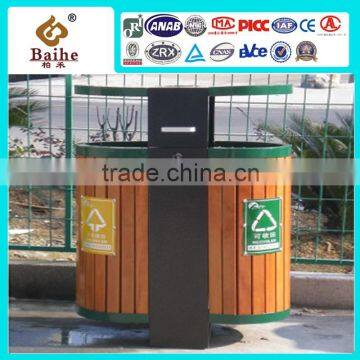 2016 outdoor wooden plastic composites WPC waste bin, recycle bin, garbage bin