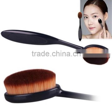 private label cosmetics Oval Makeup Face Powder toothbrush shape foundation brush