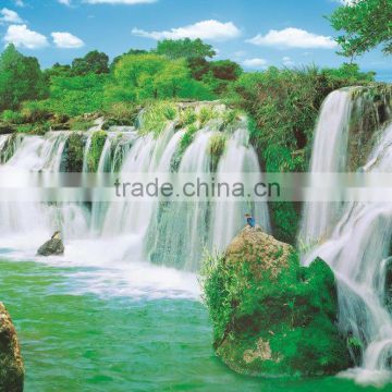 Chinese style water fall pictures for home decoration