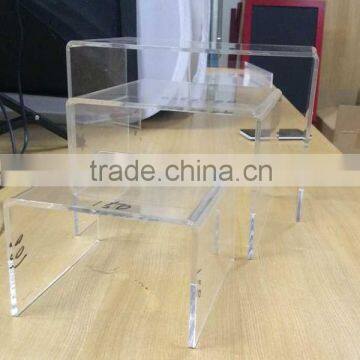 Customized Clear Acrylic Computer Keyboard Stand, Acrylic Computer Table Design photo-3