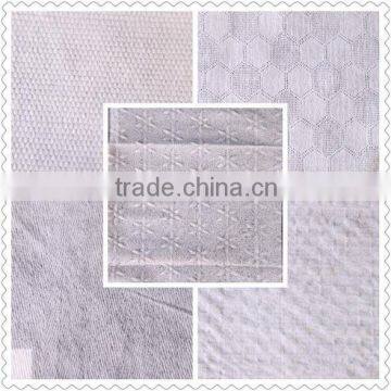 white spunlace nonwoven fabric for wet wipes