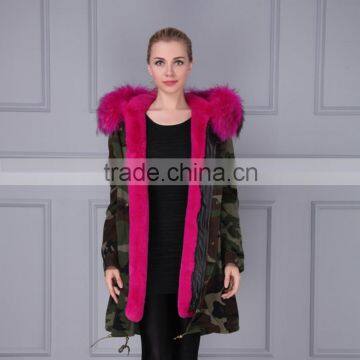 Natural Real Raccoon Fur Hood China Factory Price Parka Wholesale