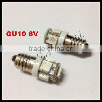 auto car led lamp GU10 6V 5smd 6V led bulbs car led auto bulb for classic cars and motorbikes