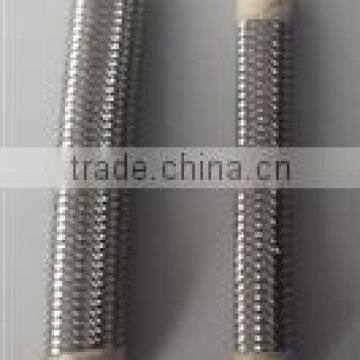 stainless steel braided PTFE smooth bore teflon hoses Outside color cotton