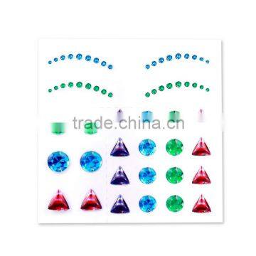Custom Bindi Eyeshadow Makeup Sticker Crystal Decoration Bindi Tatatoo Sticker photo-5