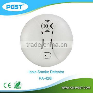 White kitchen ware smoke alarm with test button for fire EN14604